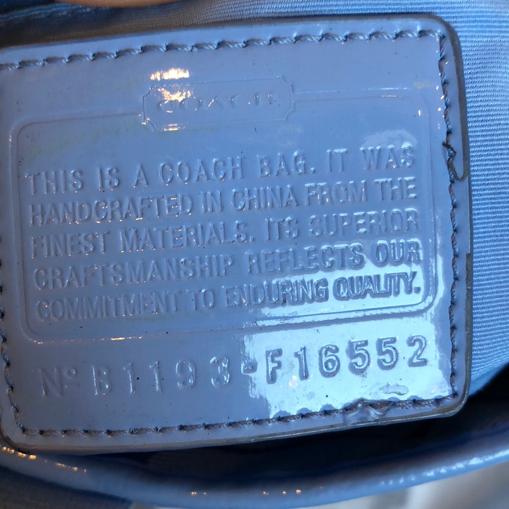 Original Coach purse and wristlet periwinkle - Picture 4 of 8